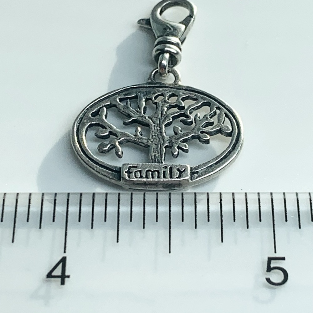 Silpada Vintage Sterling FAMILY TREE Charm - Picture 5 of 5